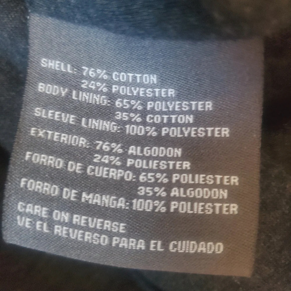 Kenneth Cole Reaction Black Pea Coat with Notched Lapel and Belted Waist - Picture 6 of 6